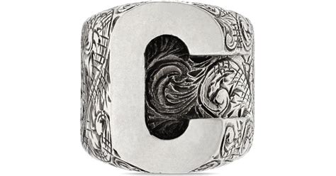 gucci digital ring|Gucci alphabet ring.